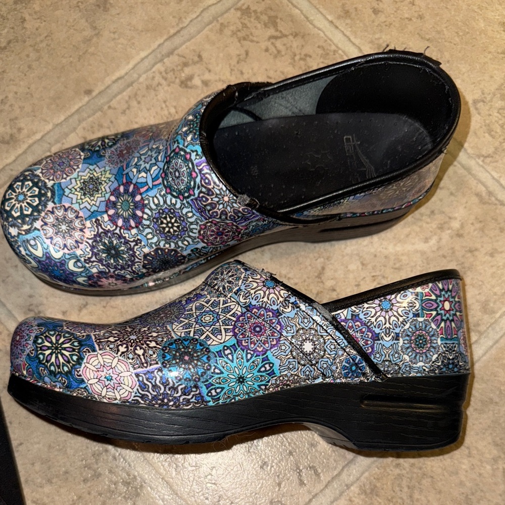 Dansko Multicolor Patterned Clogs - Picture 2 of 2